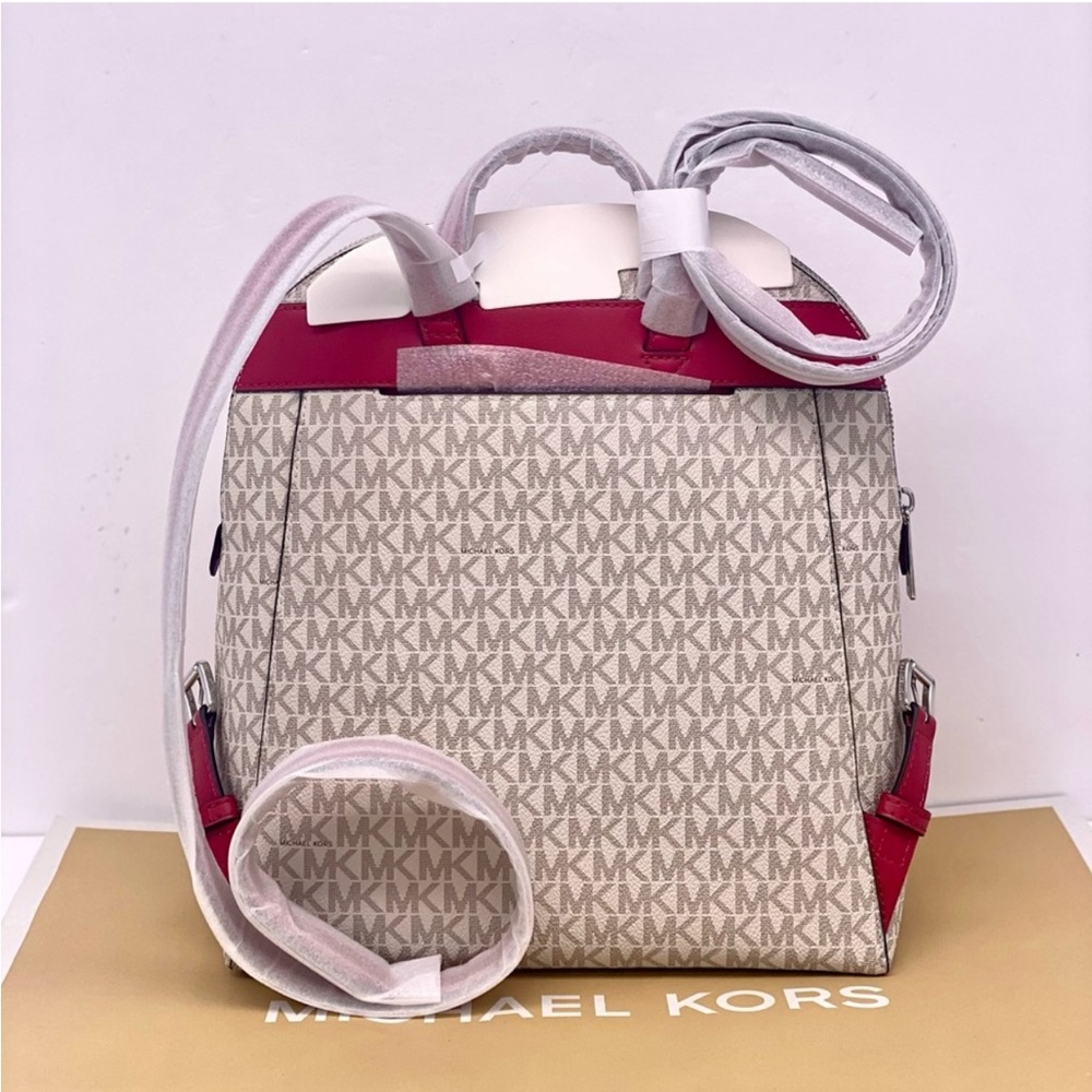 Michael Kors Dallas Medium Signature Logo Backpack - Picture 8 of 12